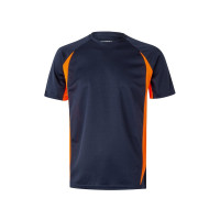 Navy blue, Orange